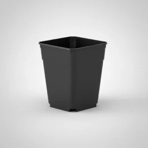 maceta negra 18x18x23 (5,5 lts) especial para indoor cultivo