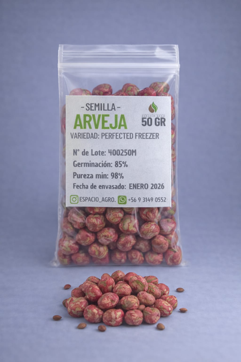 Semillas Arvejas Variedad Perfected Freezer 50 grs auto draft