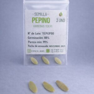 Semillas Pepino Alaska Variedad Tex F1 3 unidades