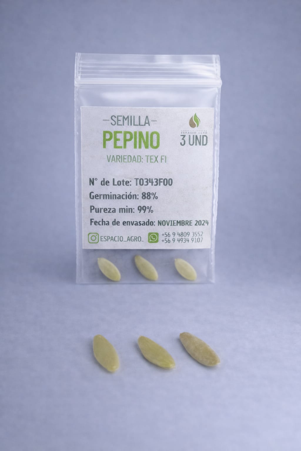 Semillas Pepino Alaska Variedad Tex F1 3 unidades Semillas Pepino Alaska Variedad Tex F1 3 unidades