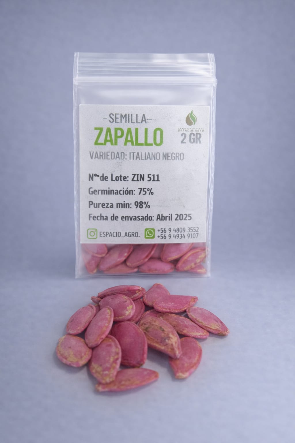 Semillas Zapallo Italiano Variedad Negro 2grs Semillas Zapallo Italiano Variedad Negro 2grs