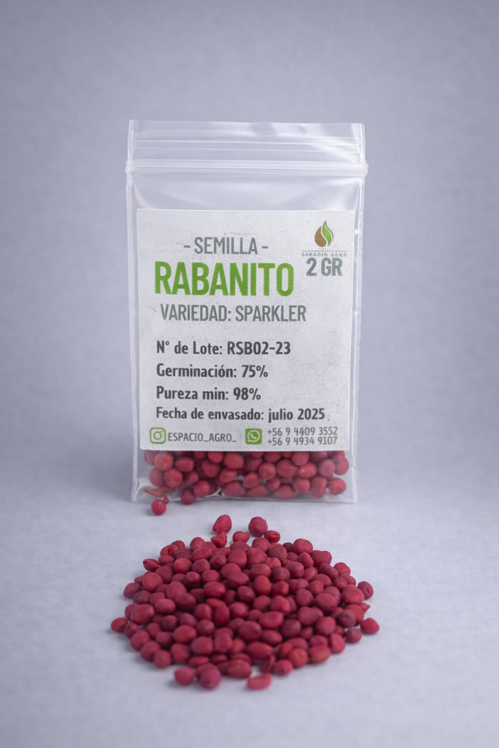 Semillas Rabanito Variedad Sparkler 2 grs auto draft