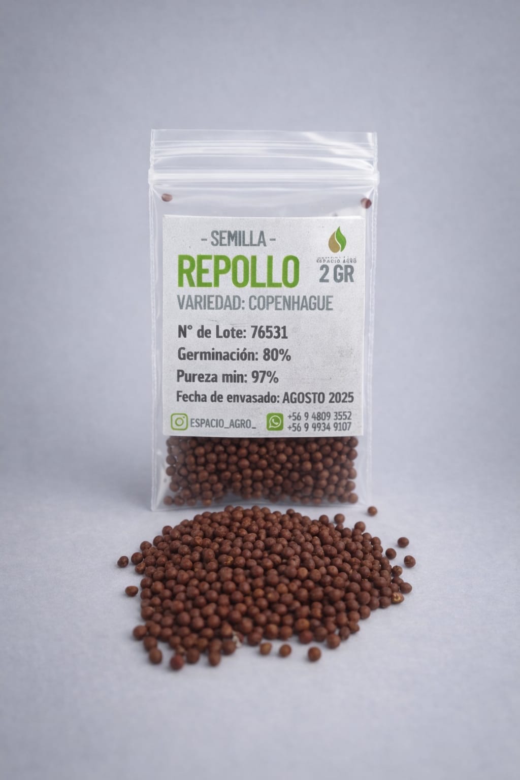 Semillas Repollo Variedad Copenhague 2 grs auto draft