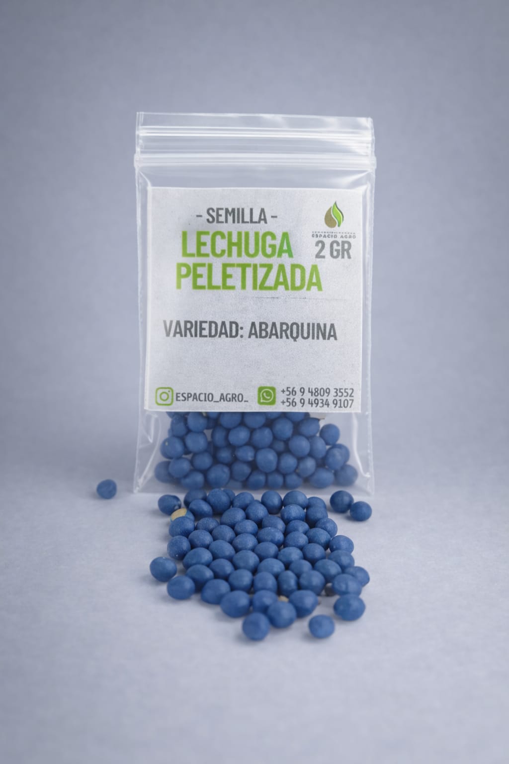 Semillas Lechugas Abarquina Variedad Peletizada 2 grs auto draft