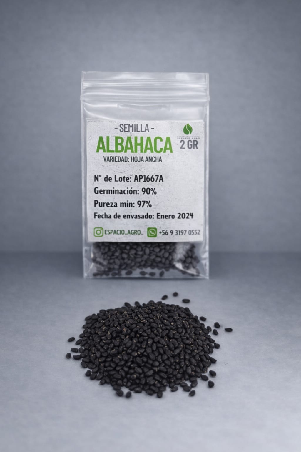 Semillas Albahaca Variedad Hoja Ancha 2 grs auto draft