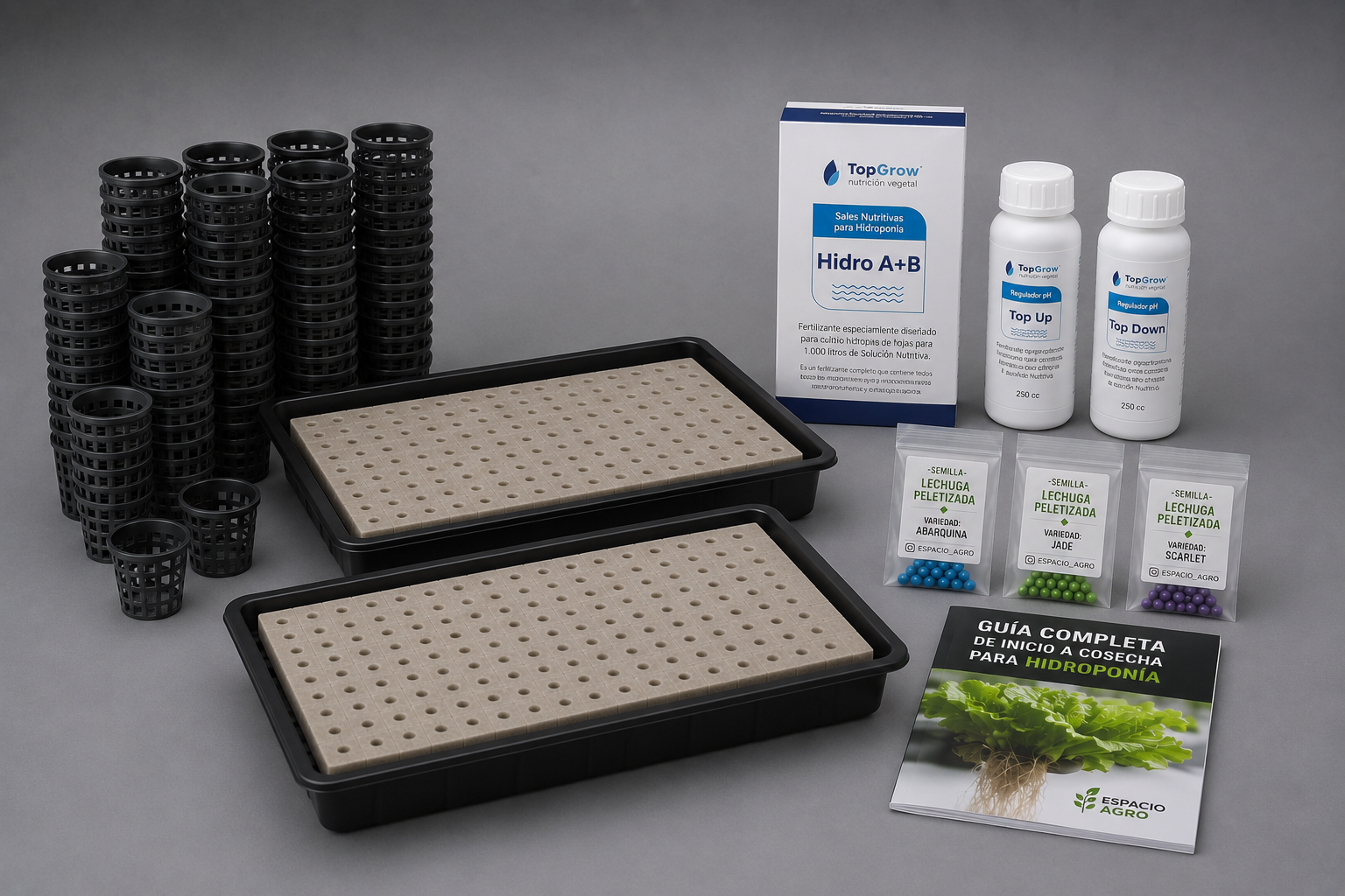 Kit Hidropónico Para Sistema De Cultivo (premium Pro) kit hidropónico para sistema de cultivo (premium pro)
