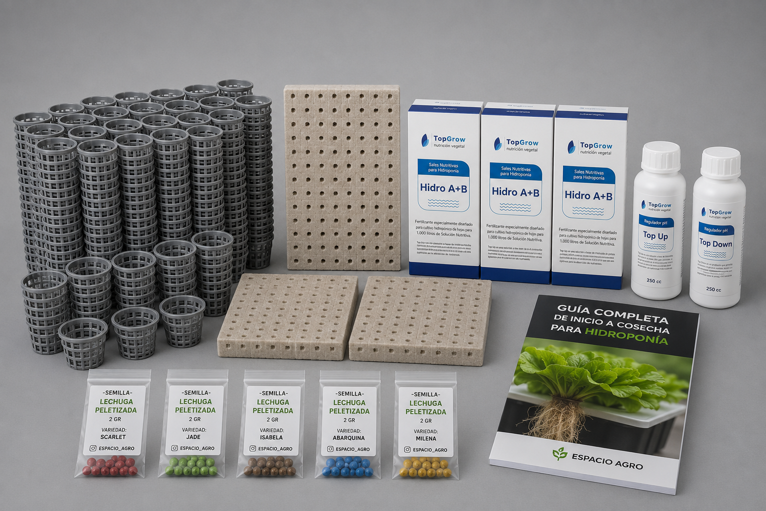 Kit Hidropónico Para Sistema De CultivO 1.000 PLANTAS kit hidropónico para sistema de cultivo 1.000 plantas